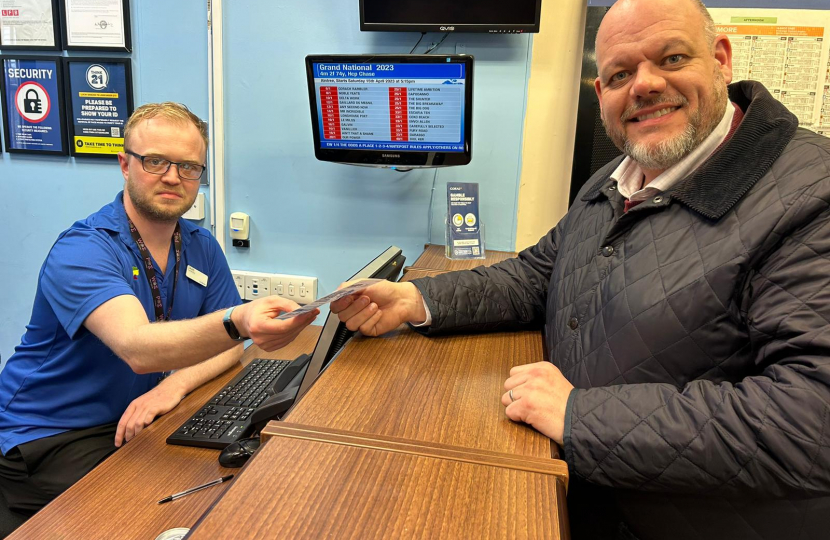 Mark Jenkinson places charity bet