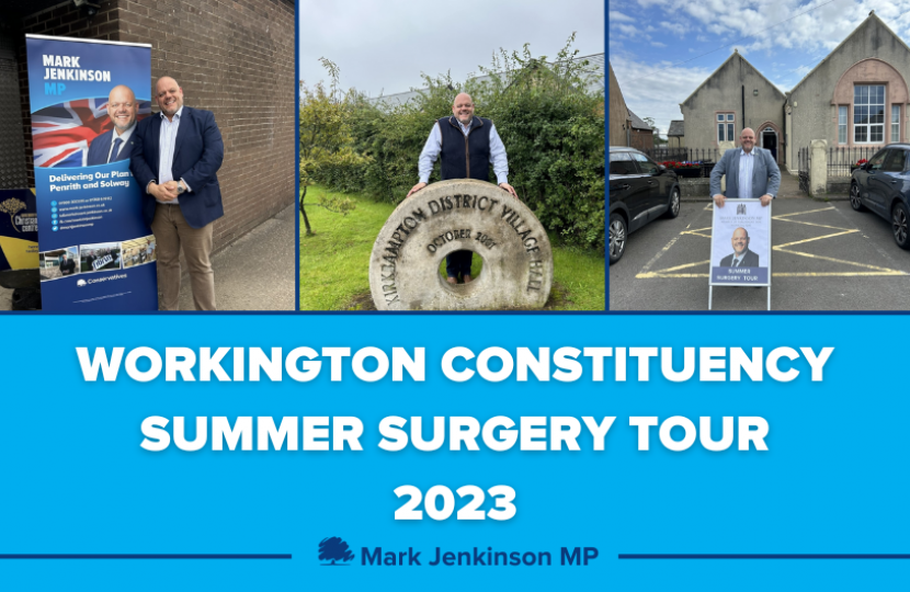 Workington Constituency Summer Surgery Tour