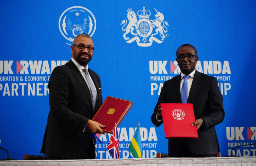 James Cleverly Signs Rwanda Treaty