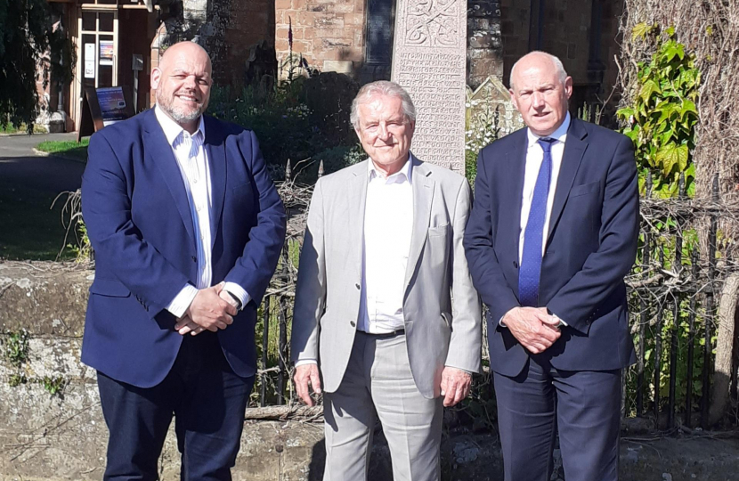 Councillor Trevor Allison with Mark Jenkinson MP and John Stevenson MP