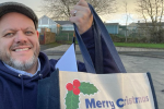 Mark delivering Veterans' Hampers