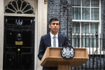 Rishi Sunak outside Number 10