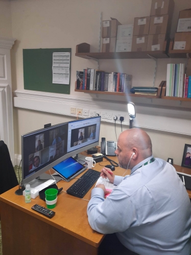 Mark Jenkinson MP discusses training opportunities for veternas with The meeting with Jonny Mercer