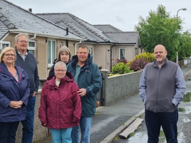 Mark Jenkinson MP and some of the residents of South Terrace