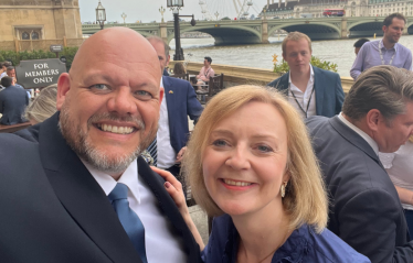 Mark Jenkinson and Liz Truss