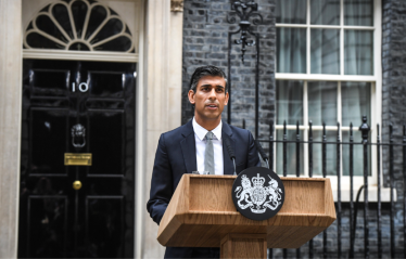 Rishi Sunak outside Number 10