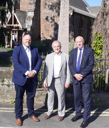 Councillor Trevor Allison with Mark Jenkinson MP and John Stevenson MP